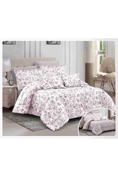 Red Rose مفرش نفرين ملكي فخم بتصميم مشجر حصري والوان جذابة تناسب ديكور غرفتك مقاس 240*260سم