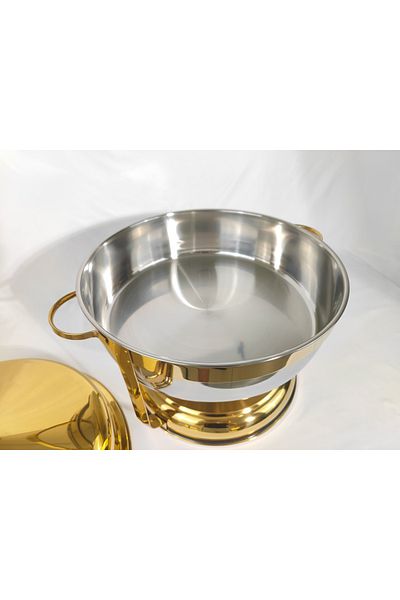 HTH Gold Decal Stainless Steel Chafing Dish with Hook