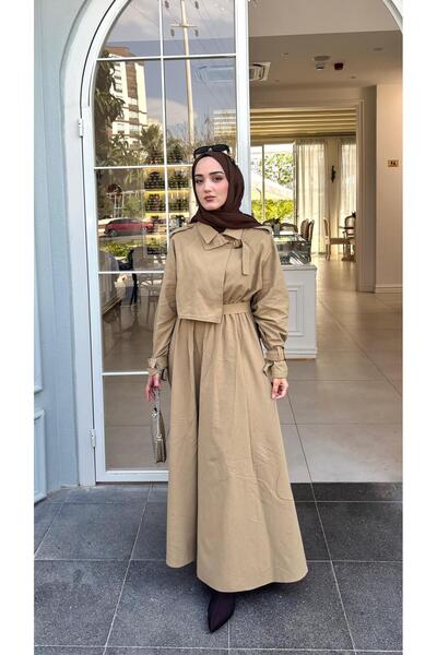 Ahel Tasarım Trenç Elbise