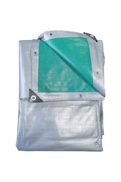 Venus Dsh Μουσαμάς με κρίκους 220 G/M2, 5X6 M, Ασημί-Πράσινο