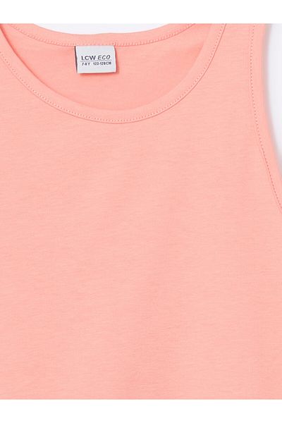 LC Waikiki Lcw Eco Coral Crew Neck Girl's Singlet S5Hr93Z4Nvy25