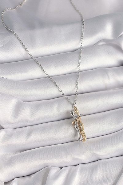 Avantaj Kapıda ®   316L Steel Silver Color Chain Hugging Model Women's Necklace