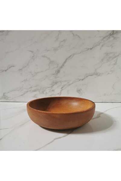 ayrawood 14cm Natural Handmade Wooden Bowl Snack Bowl Decor Natural Fruit Plate