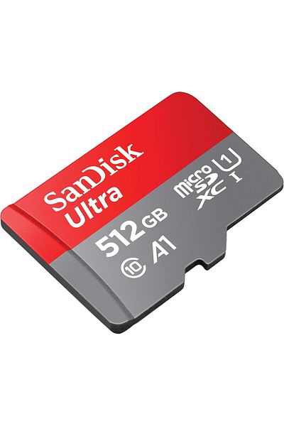 SanDisk SanDisk Ultra microSDXC 512 GB Card with Adapter, 120MB/s, A1, C10, U1, FHD