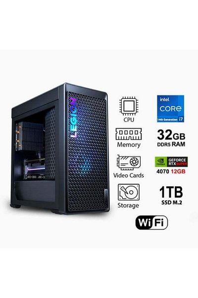LENOVO Legion T5 Gaming PC 26IRX9 Intel Core i7-14650HX CPU Processor/ 32GB RAM/ 1TB SSD/12GB NVIDIA