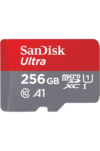SanDisk SanDisk Ultra microSDXC 256GB Card with Adapter, 120MB/s, A1, C10, U1, FHD
