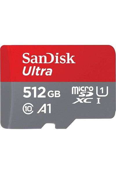SanDisk SanDisk Ultra microSDXC 512 GB Card with Adapter, 120MB/s, A1, C10, U1, FHD