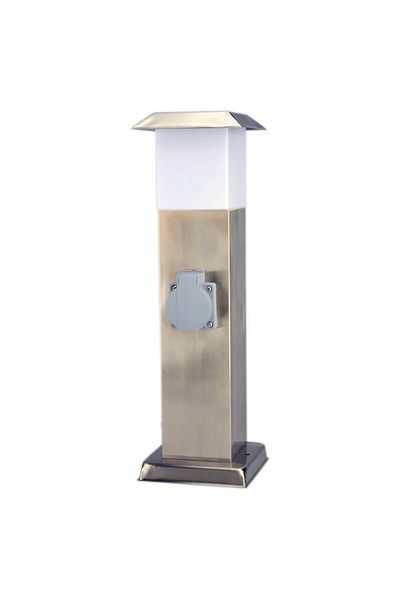 Unitec Stainless Steel Multi-Socket, Garden Pole Type With Light Bulb, , 2 Posts