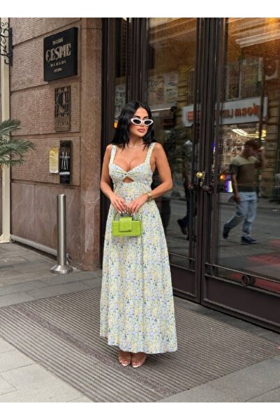 Friday Mood Women's Floral Patterned Cross Front Dress