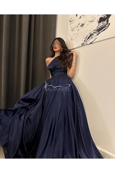 ALANOOD FASHION One Shoulder Queen Dress