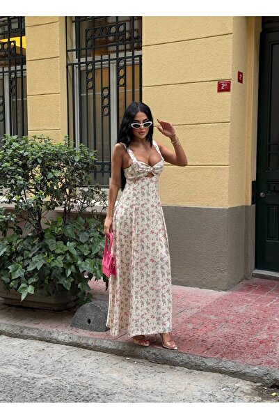 Friday Mood Women's Floral Patterned Cross Front Dress