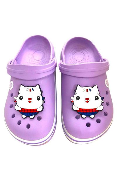 MARKABONİ Girl's Pink Lilac Daily Anatomical Non-Slip Sole Slippers Pool Beach Sandals