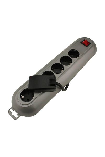 Unitec Extension Cord With Switch And Overload Protection, , 6 Posts, 1.5 M