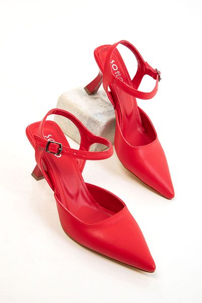 SOHO Red Women's Classic Heeled Shoes 20644