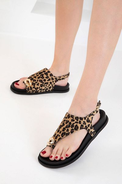 SOHO Leopard Damen Sandalen 20632