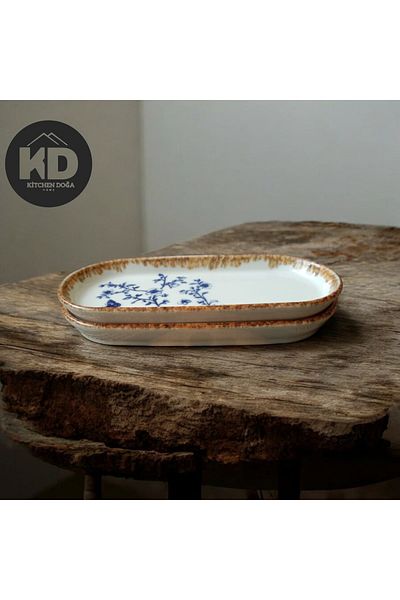Kütahya Porselen 2 Ad. Bone Nordic 17 Cm. Kayak Plate (Breakfast, Snack)