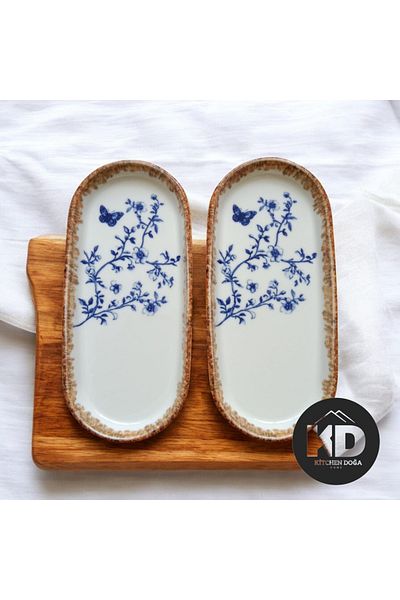 Kütahya Porselen 2 Ad. Bone Nordic 17 Cm. Kayak Plate (Breakfast, Snack)