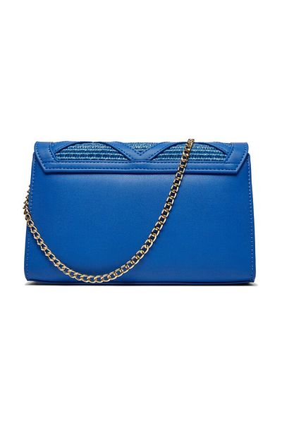 Love Moschino Taška Raffia+Pu+Studs Zaffiro