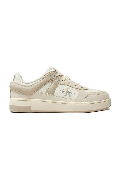 Calvin Klein Béžové pánské tenisky BASKET CUP LOW LACEUP LTH ML MTR