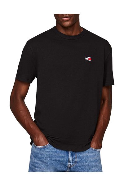 Tommy Hilfiger Černé pánské tričko TJM REG BADGE EXT