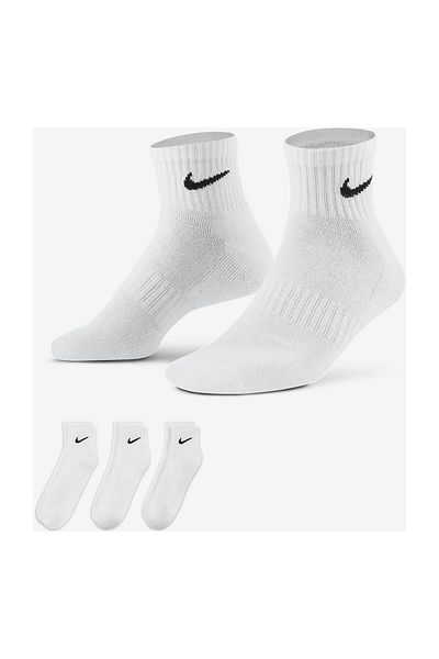 Nike Șosete albe pentru bărbați U Nk Everyday Cush Ankle 3pr - Sx7667-100