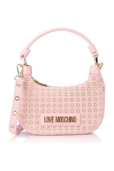 Love Moschino Taška Pu Pink + Očka Zlatá