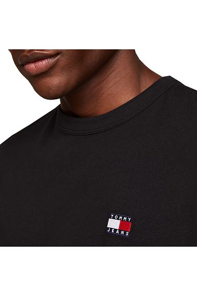 Tommy Hilfiger Černé pánské tričko TJM REG BADGE EXT