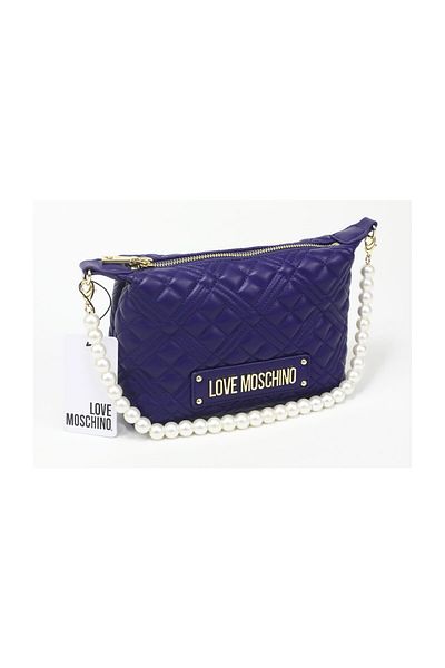 Love Moschino Taška Quilted Pu Blue