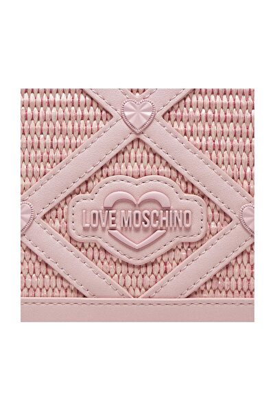 Love Moschino Taška Raffia+Pu+Studs Powder