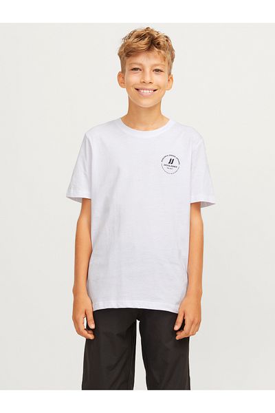 Jack & Jones Jjeswift Ss Noos Jnr 12259565   White T-Shirt