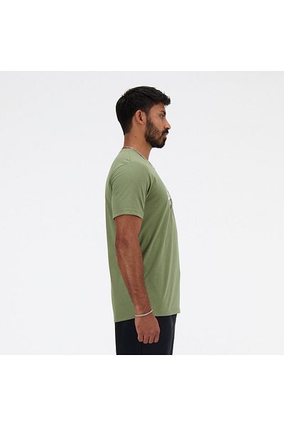 New Balance Men's Green T-Shirt Mt41071