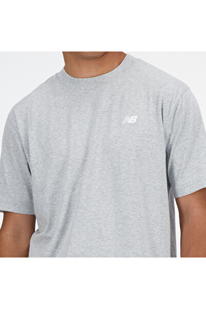 New Balance Sport Essentials Aathletic Gray Cotton T-Shirt - S/S Top