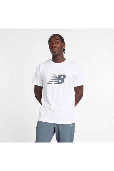 New Balance Sport Jersey Logo Print T-Shirt