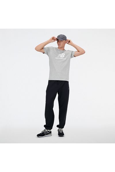 New Balance Sport Essentials Logo - Gray Athletic T-Shirt (S/S)