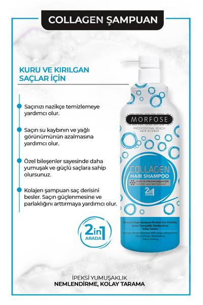 Morfose Kolajen Içeren Saç Şampuanı 1000 ml