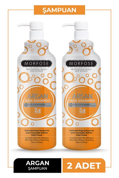 Morfose 1000 ml Argan Hair Shampoo - 2 Pieces