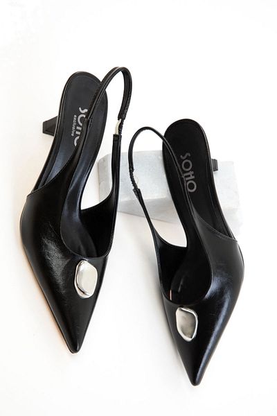 SOHO Black Women's Classic Heeled Shoes 20673
