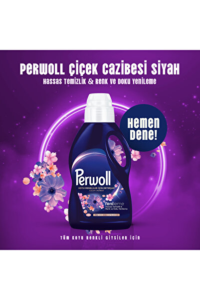 Perwoll Hassas Sıvı Çamaşır Deterjanı 2970 ml 4'lü set : x4 Çiçek Cazibesi (200 Yıkama)