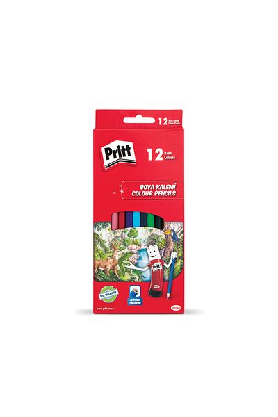 Pritt 12-Piece Water Color - 12-Piece Pastel Color - 12-Piece Dry Color Set