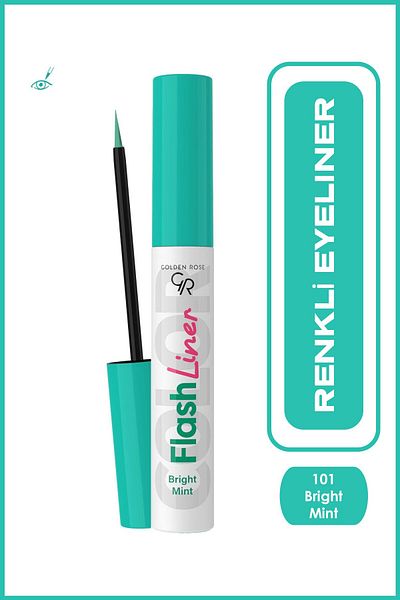 Golden Rose Flash Liner Colored Eyeliner No:101 Bright Mint - Colored Eyeliner