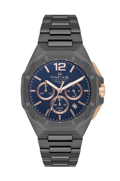 Nacar Sapphire Glass Sport Gray Men's Watch Nc08-29430493-Glrm
