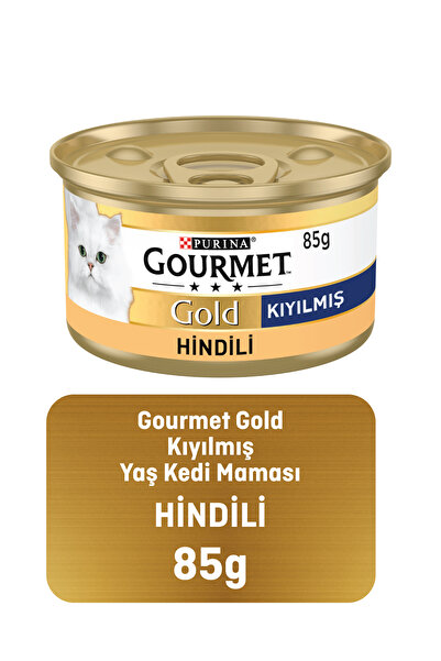 Gourmet Gold Kıyılmış Hindili Kedi Konservesi 85g