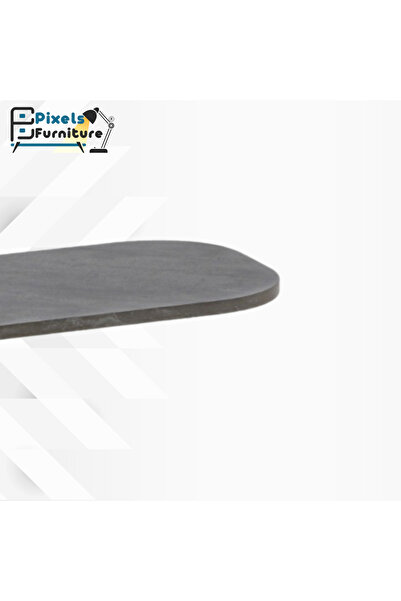 PixelsFurniture Set of 2 Pixel Furniture C-Shaped Side Table for Sofa and Bed, Table with Solid Metal Bases