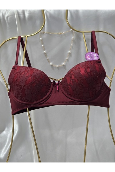 Dominant Bronze Wrist Dantelli Dolgusuz Balenli Sütyen