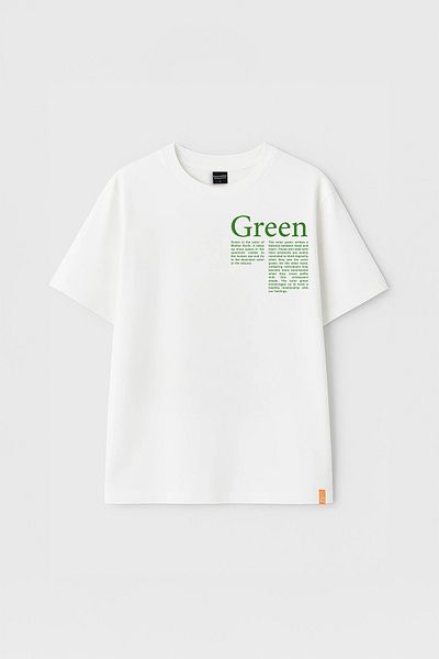 Eazy Co Tricou cu mânecă scurtă cu imprimeu extra oversize, unisex, verde Eazy