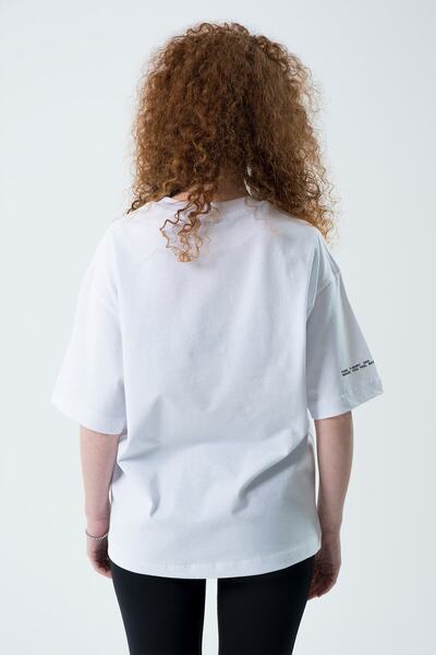 Eazy Co Tricou alb unisex cu mânecă scurtă Feel Better