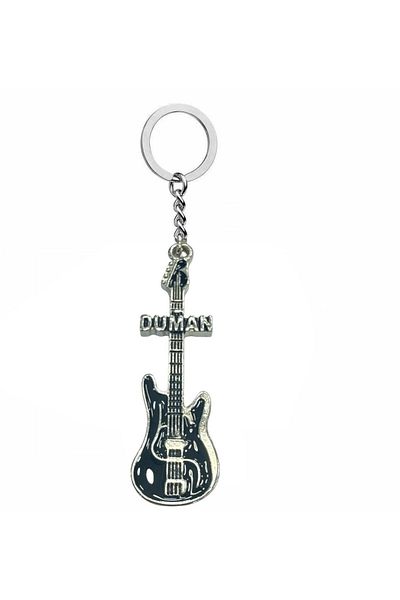 Herşey Nota Smoke Band Guitar Metal Keychain – Music Themed – Unisex