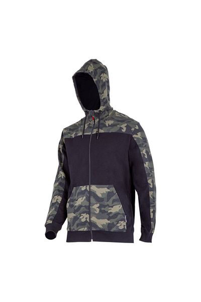 Lahti Pro Hooded Sweatshirt Jacket With Zipper / Camouflage - 2Xl