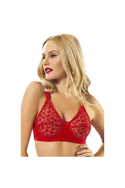 Narnuga حمالة صدر من الدانتيل الأحمر من MİRAXX - 506