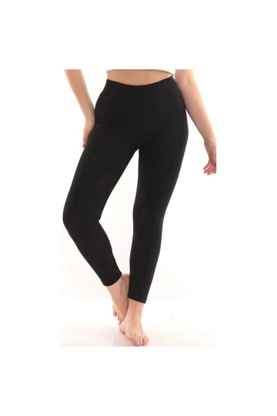 Narnuga مارسيليان - جوارب حرارية نسائية سوداء مع بطانة داخلية